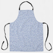 Modern Blauw Hart Schort (Voorkant)