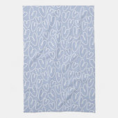 Modern Blauw Hart Theedoek (Verticaal)