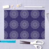 Modern Blauw Indigo Mandala Boho Decoupage Gift Tissuepapier (Craft)