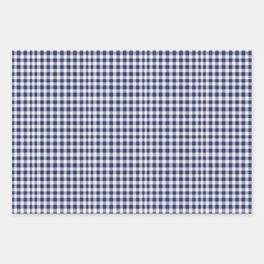 Modern blauw kerstinpakpapier inpakpapier vel (Voorkant 2)