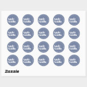 Modern blauw label voor gebold typografie (Vel)