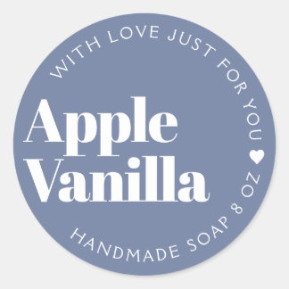 Modern blauw label voor gebold typografie