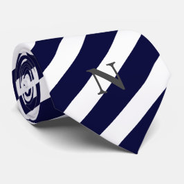 modern blauw marinewit stropdas