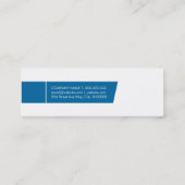 Modern | (Blauw) Mini Visitekaartje (Achterkant)