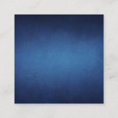 Modern Blauw Minimalistisch Waterfront Trouw-RSVP Informatiekaartje (Achterkant)