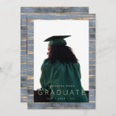 modern blauw oaseafstuderen aankondiging (Voorkant / Achterkant)