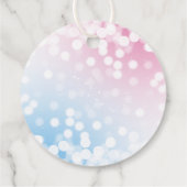 Modern blauw of roze? Geslacht Bedankjes Labels (Achterkant)