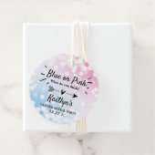 Modern blauw of roze? Geslacht Bedankjes Labels (In situ)