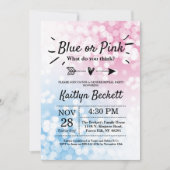 Modern blauw of roze? Geslacht Kaart (Voorkant)