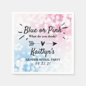 Modern blauw of roze? Geslacht Servet (Voorkant)