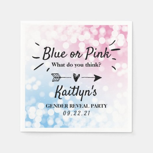 Modern blauw of roze? Geslacht Servet (Voorkant)