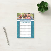 Modern blauw om lijst aan te passen post-it® notes (Kantoor)