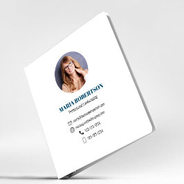 Modern Blauw Professioneel QR Code Sociaal Media 1 1/2" Multomap