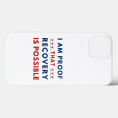 Modern blauw rood herstel is mogelijk Case-Mate iPhone case (Achterkant (horizontaal))