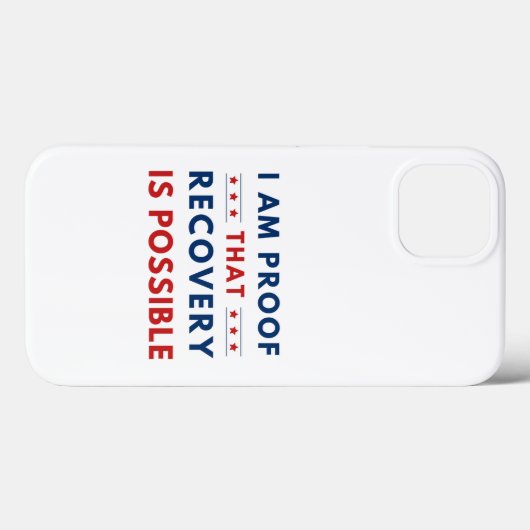 Modern blauw rood herstel is mogelijk Case-Mate iPhone case (Achterkant (horizontaal))