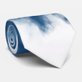 modern blauw rookeffect stropdas (Opgerold)