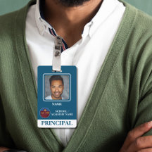 Modern Blauw School Logo Directeur