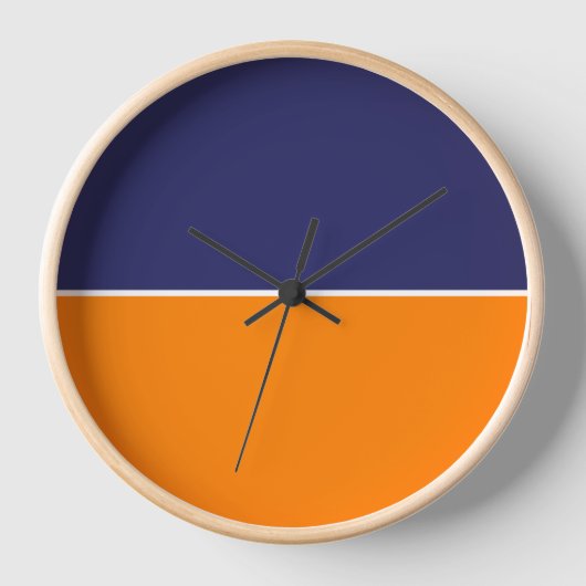 Modern Blauw & Sinaasappel Gestreept Classy (Voorkant)