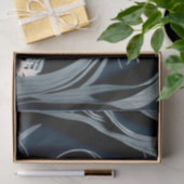 Modern Blauw Sprookje Futuristische Vrouw Tissuepapier (Geschenk)