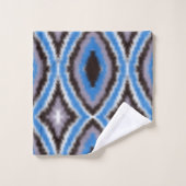 modern blauw stropdas en kleurstofpatroon badhandd bad handdoek (Wasdoekje)