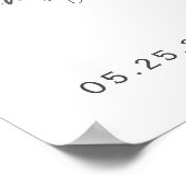 Modern blauw we kunnen Bealy wachten jongen welkom Poster (Hoek)