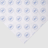 Modern Blauw Wit Europese Unie Sterren EU Logo Tissuepapier (Detail)
