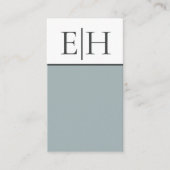 Modern blauw-wit geometrisch Visitekaartje (Voorkant)