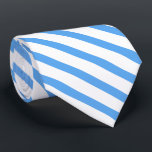 Modern blauw wit kleur gestreepte Sjabloon Elegant Stropdas<br><div class="desc">Moderne Blauw Wit Kleur Gestreepte Sjabloon Elegante Stropdas.</div>