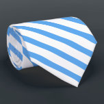 Modern blauw wit kleur gestreepte Sjabloon Elegant Stropdas<br><div class="desc">Moderne Blauw Wit Kleur Gestreepte Sjabloon Elegante Stropdas.</div>