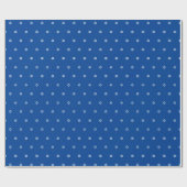 Modern blauw wit ster van David patroon elegant Cadeaupapier (Vlak)