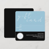 MODERN BLAUW ZWART ZAKELIJK LOGO KLANTENCADEAU KAA (Voorkant / Achterkant)