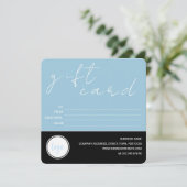 MODERN BLAUW ZWART ZAKELIJK LOGO KLANTENCADEAU KAA (Staand voorkant)