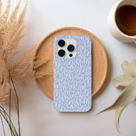 Modern Blauwe Hart iPhone 15 Pro Case