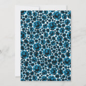 MODERN BLAUWE ZWARTE DIAMOND BOW BACHELORETTE KAART (Achterkant)