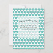 Modern Blauwgroen 8 Foto Collage Happy Birthday ma (Achterkant)