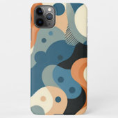 Modern Blauwgroen Blauw Sinaasappel Grijs Zwart Ku iPhone Hoesje (Achterkant)