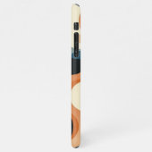 Modern Blauwgroen Blauw Sinaasappel Grijs Zwart Ku iPhone Hoesje (Linkerkant)