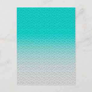 Modern Blauwgroen blauw verloop Briefkaart
