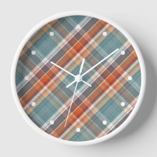 Modern Blauwgroen donkerblauw Oranje wit speldenkp (Voorkant)