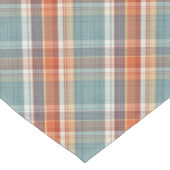 Modern Blauwgroen donkerblauw Oranje wit speldenkp Medium Tafelloper (Hoek)