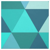 Modern Blauwgroen driehoekspatroon Stof (Swatch)