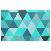 Modern Blauwgroen driehoekspatroon Stof (Fat Quarter)