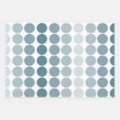 Modern Blauwgroen en wit Inpakpapier Vel (Voorkant 2)