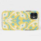 Modern blauwgroen geel gordelstaarttribaal Case-Mate iPhone case (Achterkant (horizontaal))