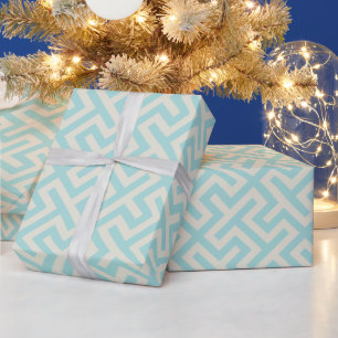 Modern blauwgroen Grieks zeer belangrijk Cadeaupapier