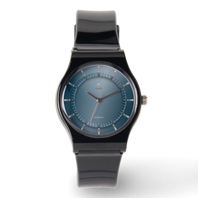 Modern Blauwgroen horloge (Voorkant)