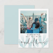 Modern Blauwgroen word jij mijn vriend van de eerv (Voorkant / Achterkant)