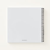 Modern Bleek Blue Photo Wedding Guest Book Notitieboek (Achterkant)