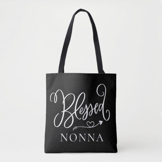 Modern Blessed Nonna Tote Bag (Voorkant)