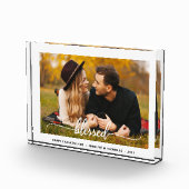 Modern Blessed Script Photo Block Fotoblokken (Rechts)